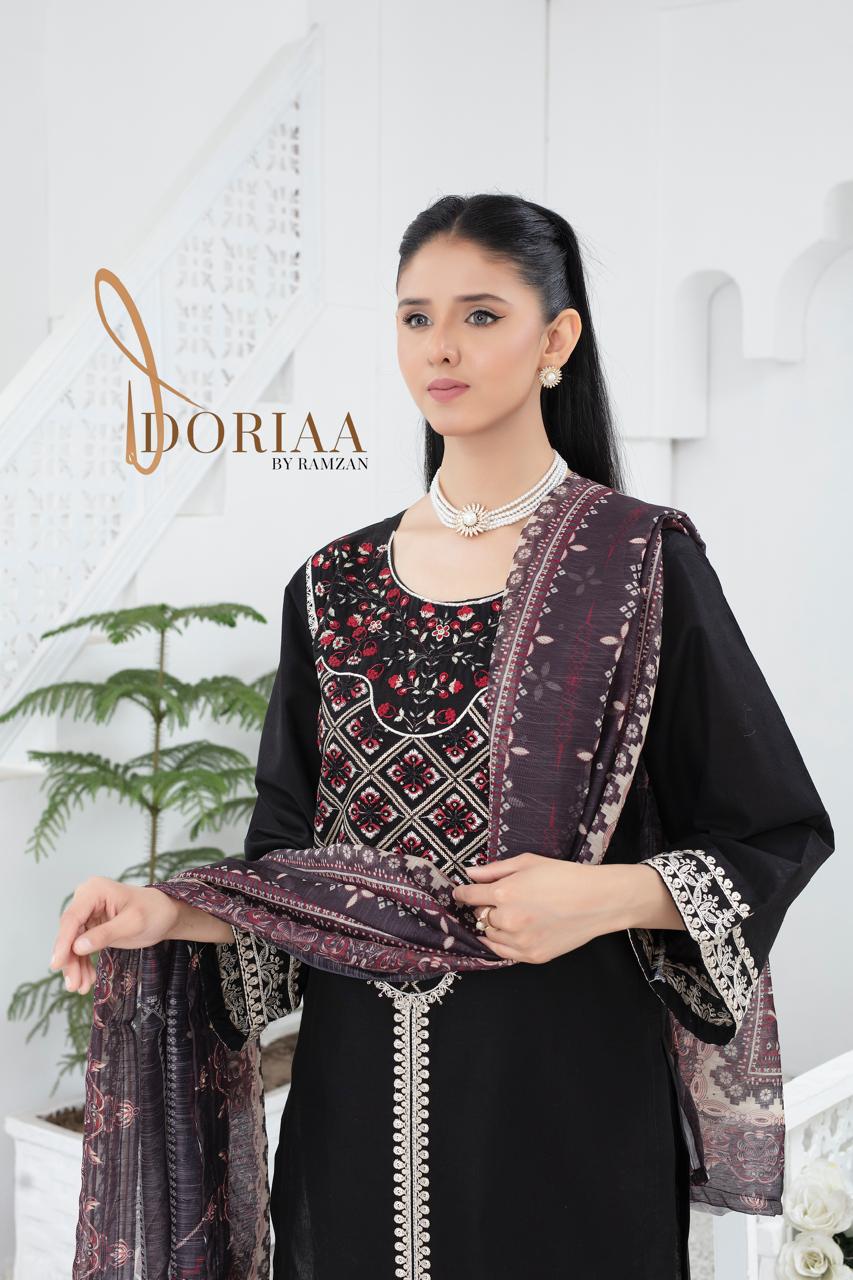 Embroidered 3pc Pret - DR 00513